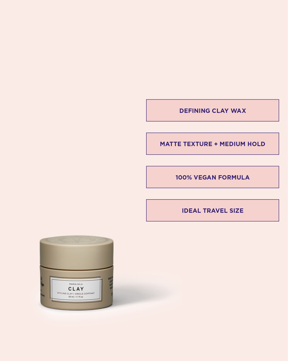 Clay Wax is a defining styling wax for a matte texture