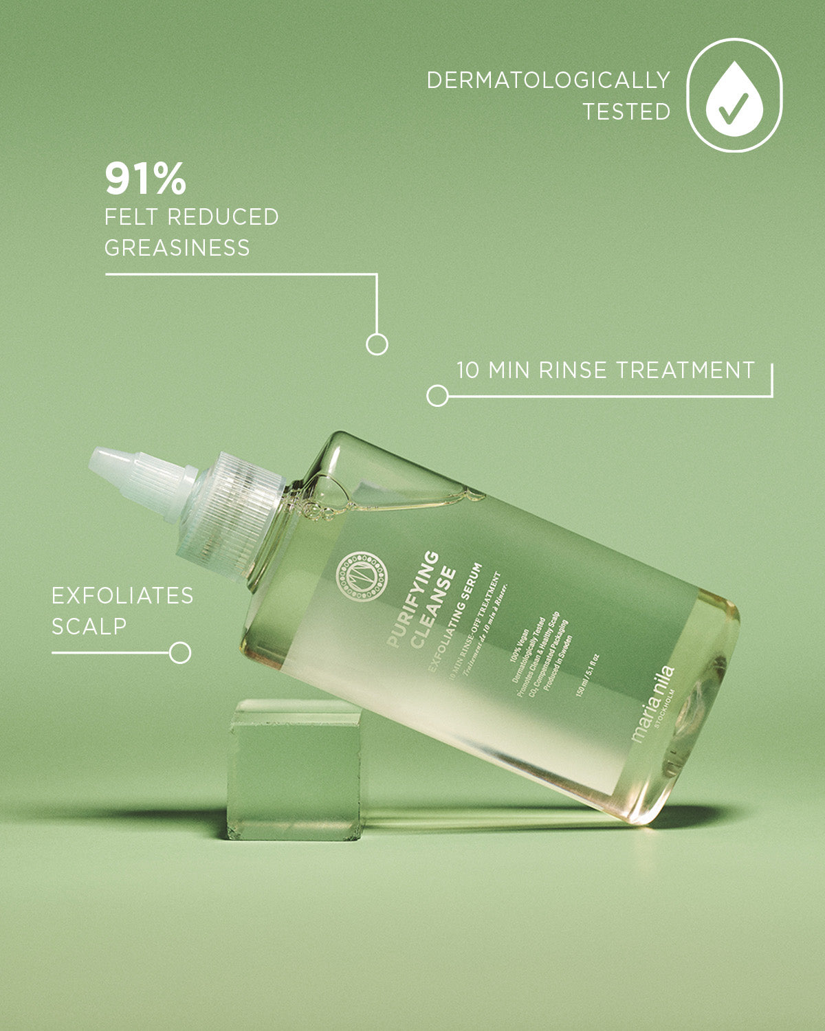 Purifying Cleanse Exfoliating Serum with serum formula and applicator bottle