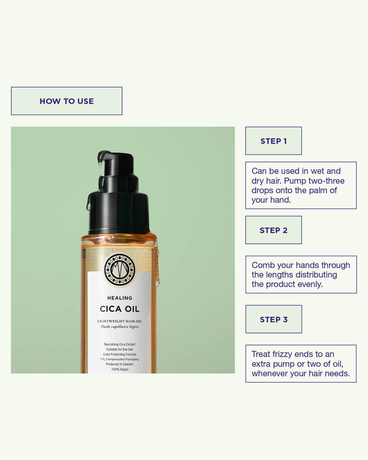 How to use Maria Nila Cica Oil