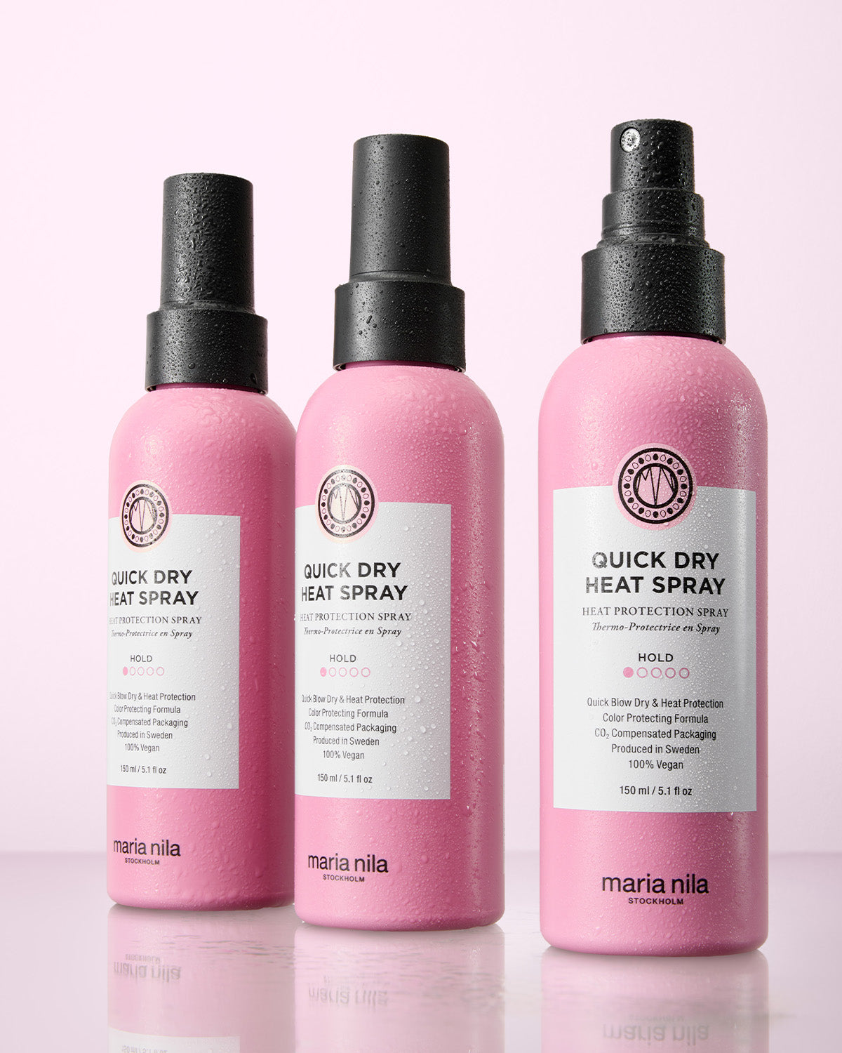 Quick Dry Heat Spray bottle with mist