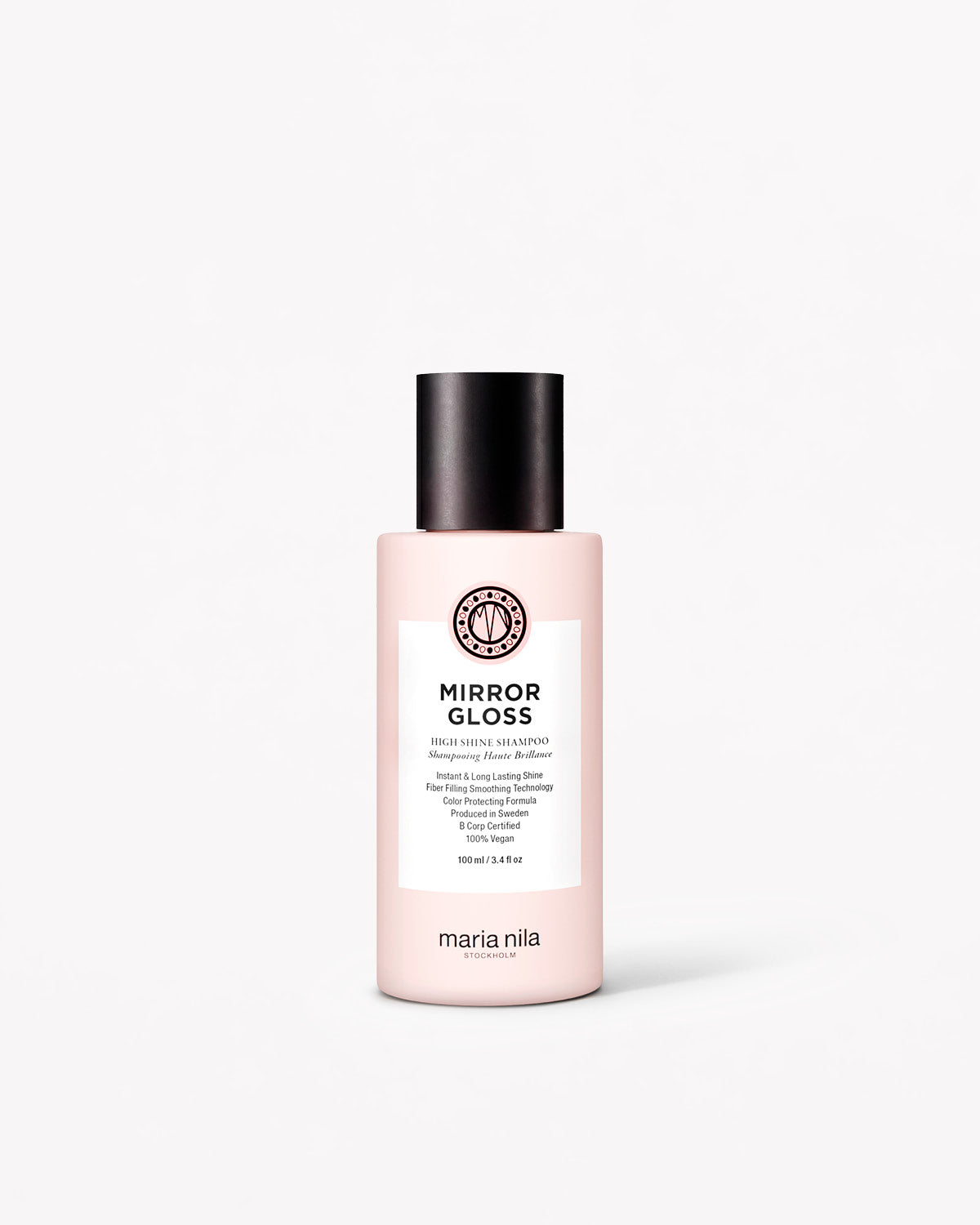 Maria Nila Mirror Gloss Shampoo Travel bottle on a white background