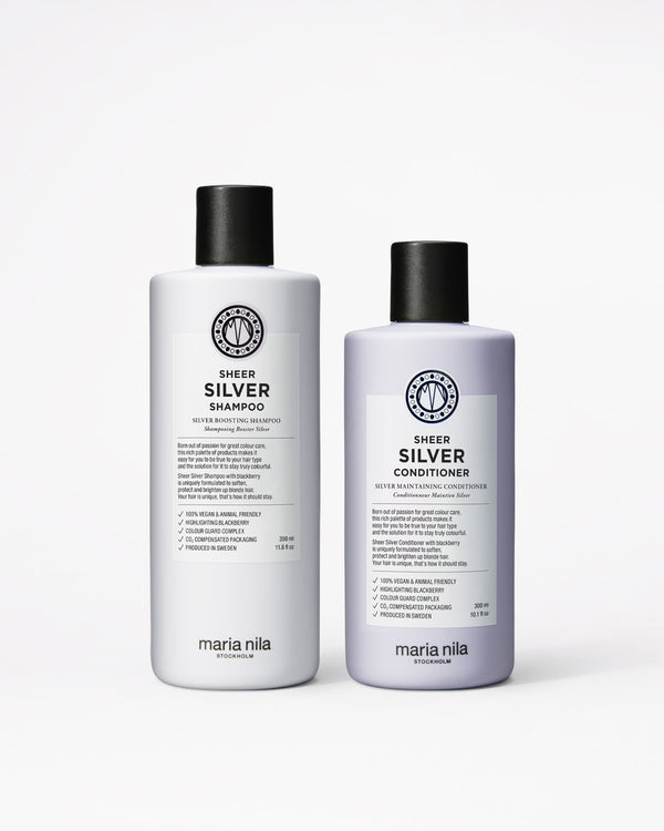Maria Nila Sheer Silver Shampoo and Conditioner
